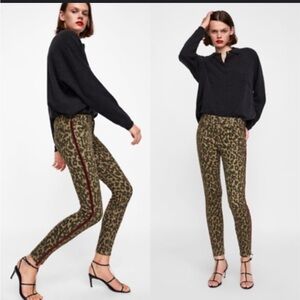 Easel Leopard Print Skinny Pants
